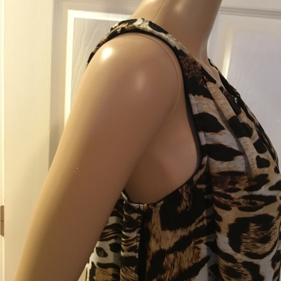 Lily Morgan Animal Print Summer Top - Picture 7 of 9